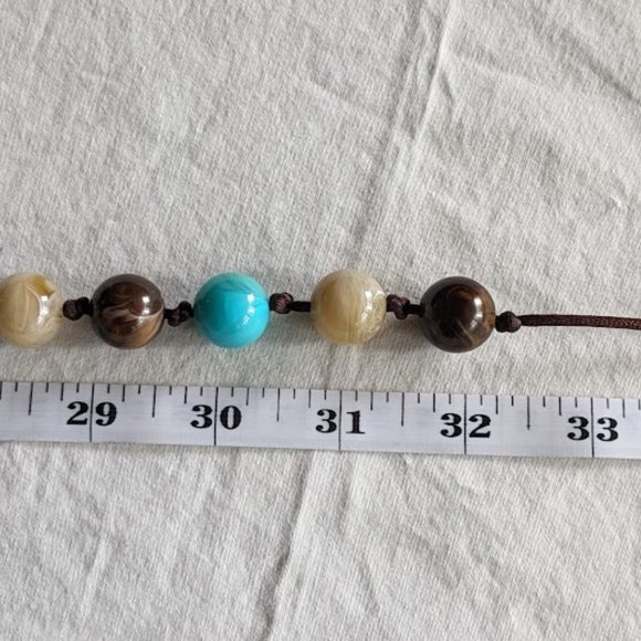 Midmod Resin Bead Necklace - Picture 4 of 5